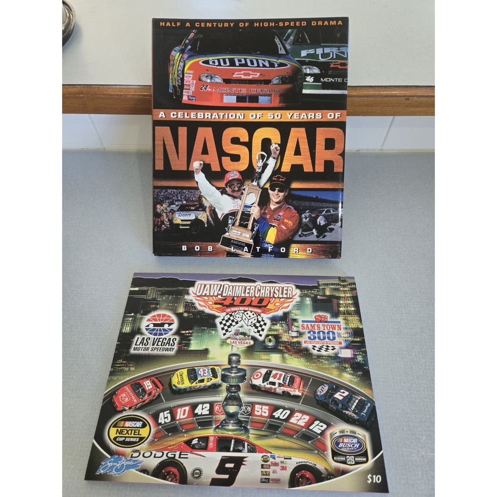 50 Years Of Nascar,‎ UAW Race Program Sam's Town 300 and LaBonte 99 Replay Card.